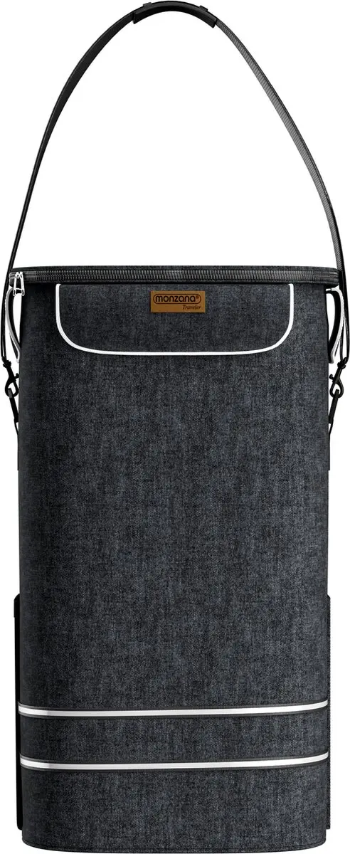 Monzana Boodschappentrolley 56L - Zwart