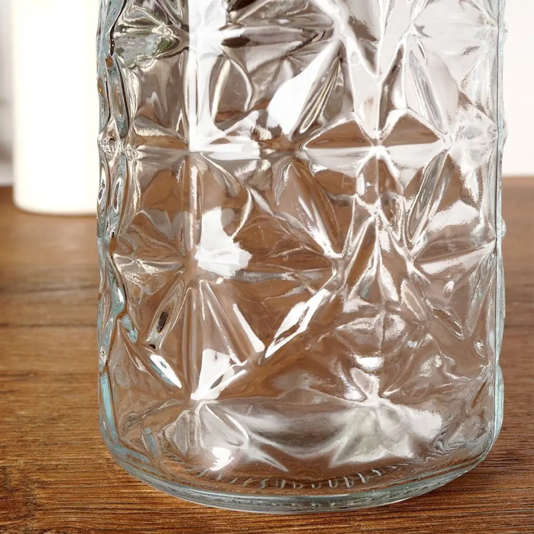 Orion Retro Glazen Fles 750ml - Clip Sluiting - Transparant