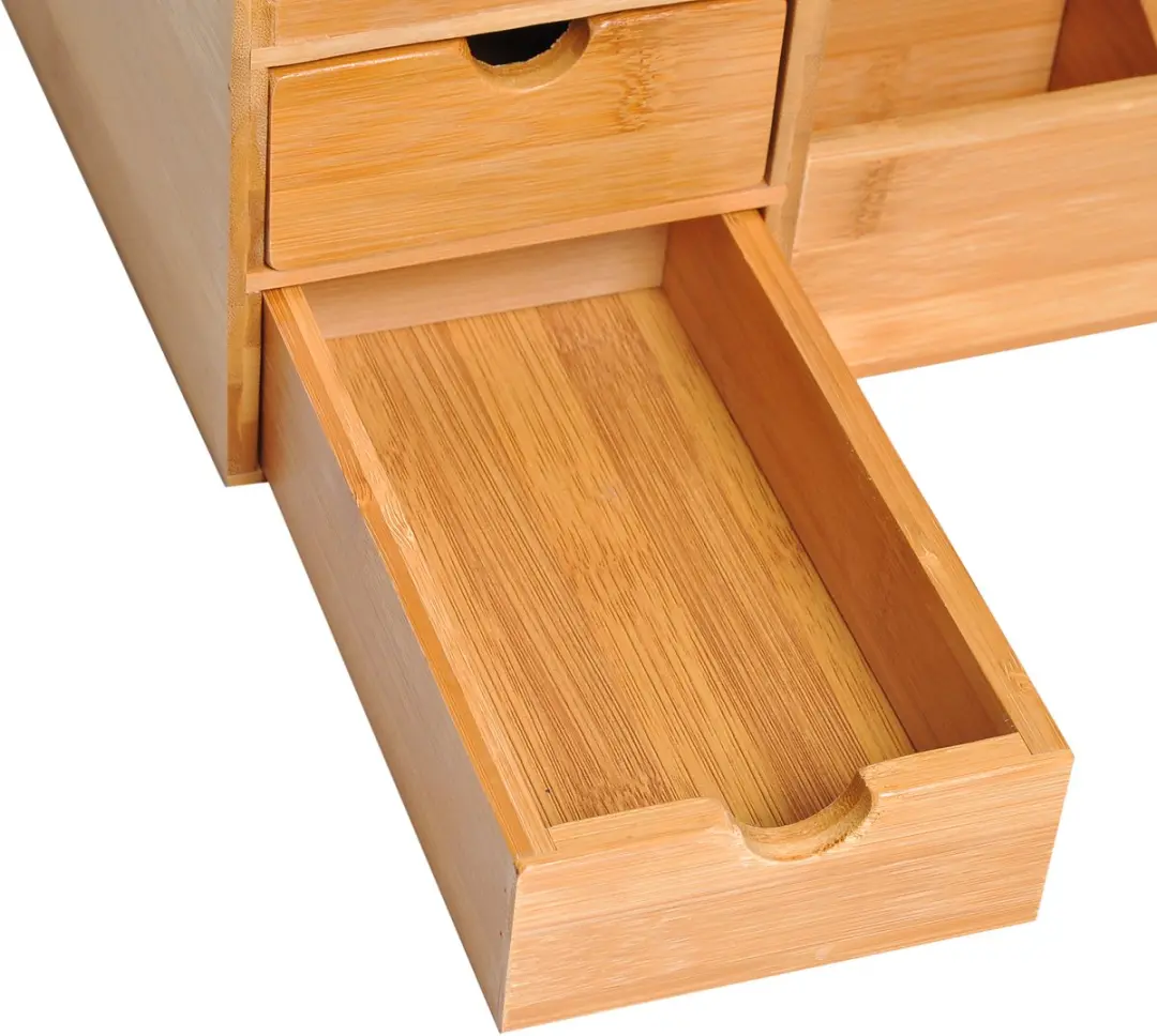 Homcom Bureau Organizer 2 Laden - Natuurlijk