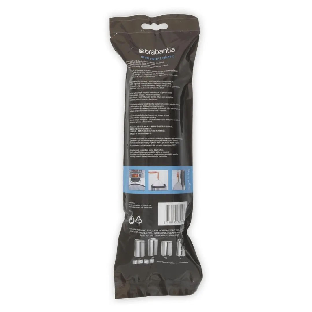 Brabantia PerfectFit Afvalzakken 45L - Code L - 10 Stuks