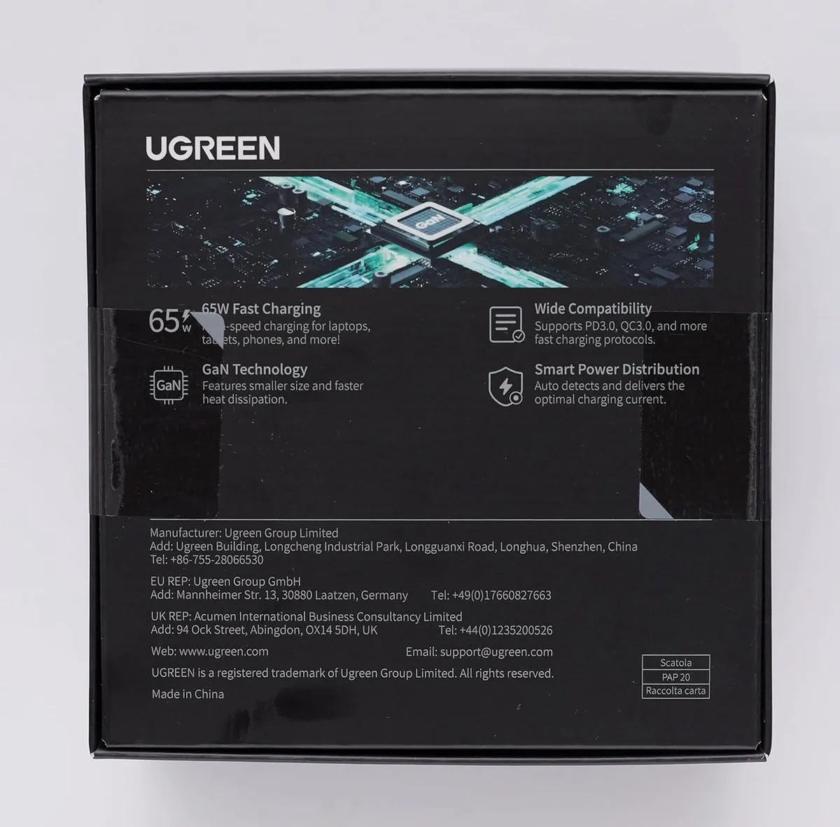 Ugreen Nexode 65W Desktop Oplader 90747 - 3 Outputs