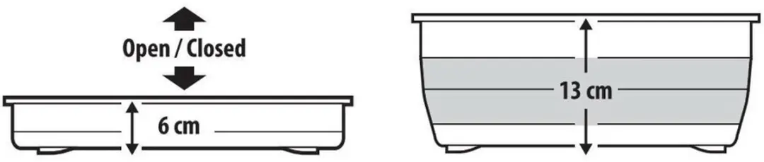 Lampa Opvouwbare Afwasbak 9L - Grijs