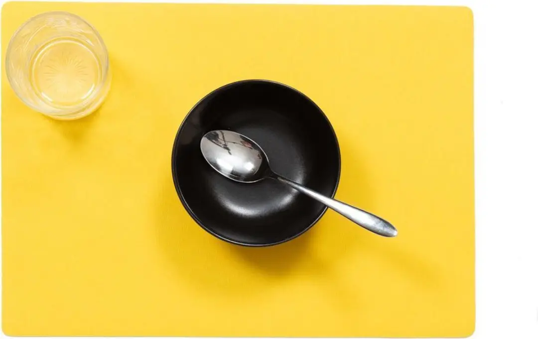 Placemats Uni geel