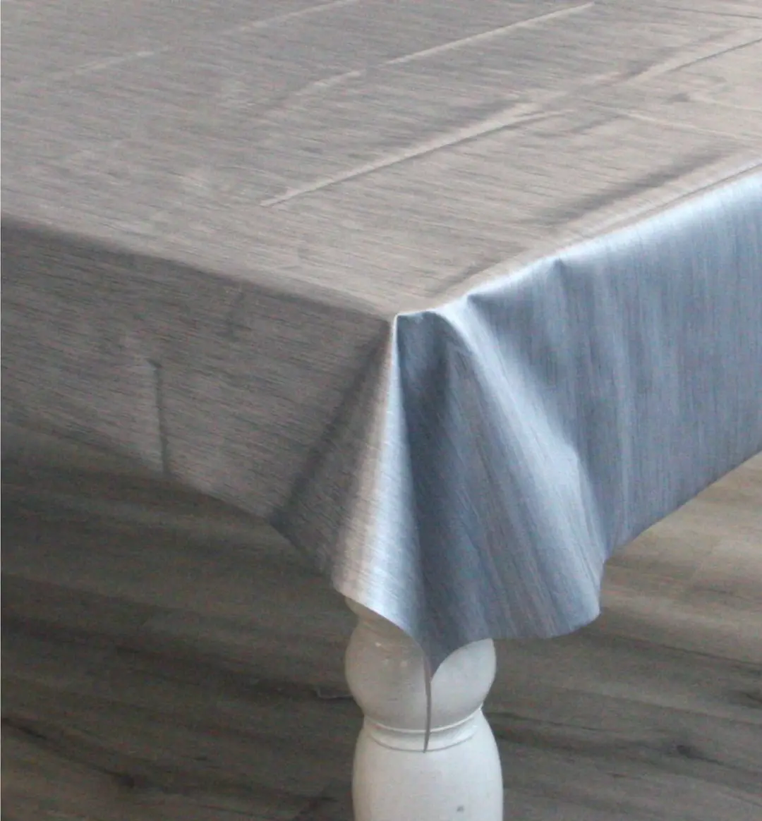 Bellatio Design Kersttafelzeil Zilver Metallic 140x300cm
