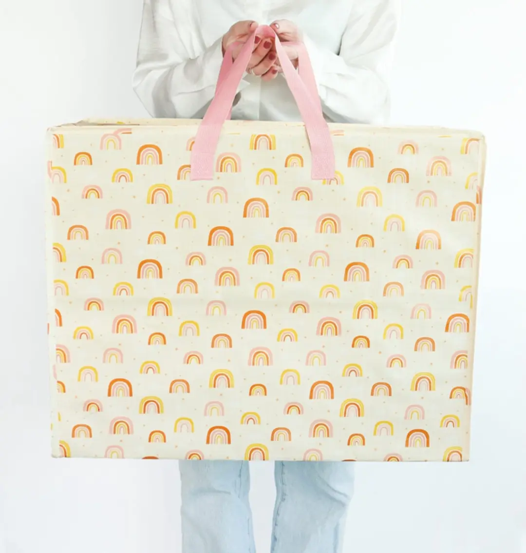 A Little Lovely Company XL Regenboog Opbergtas 73L