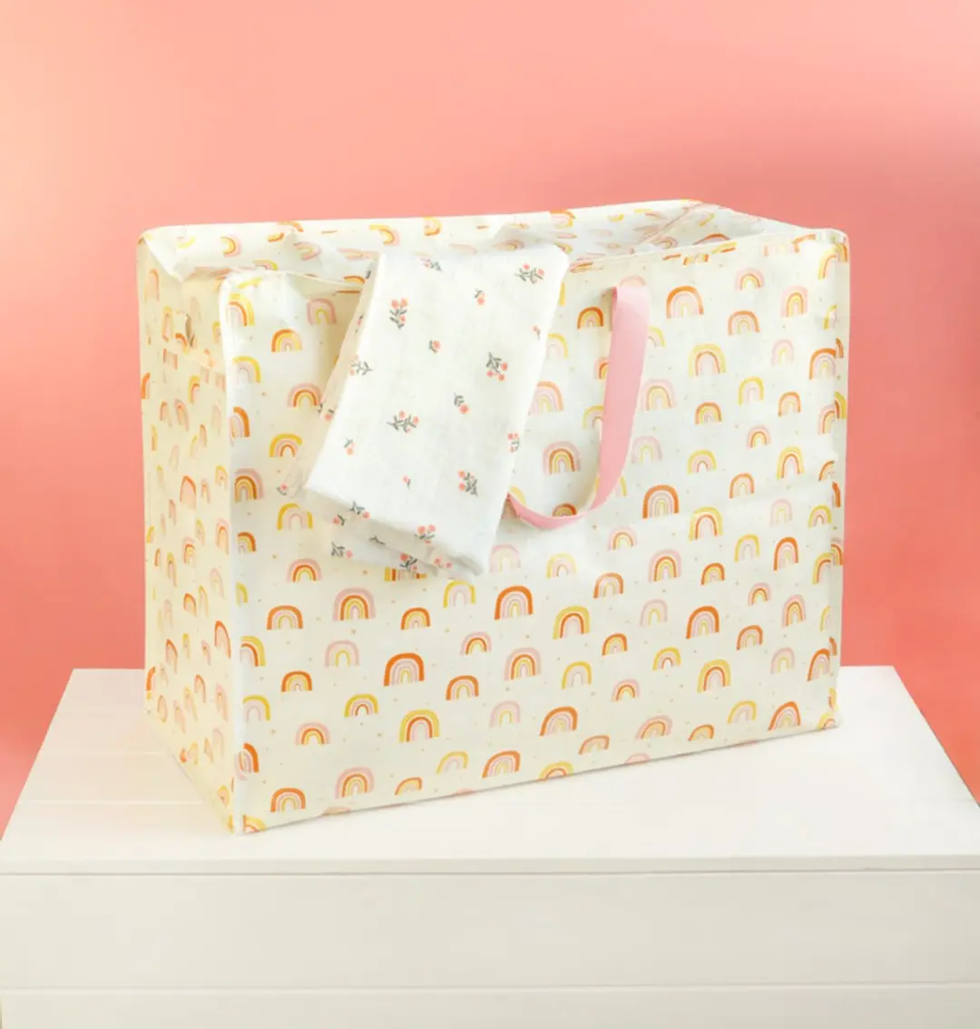 A Little Lovely Company XL Regenboog Opbergtas 73L