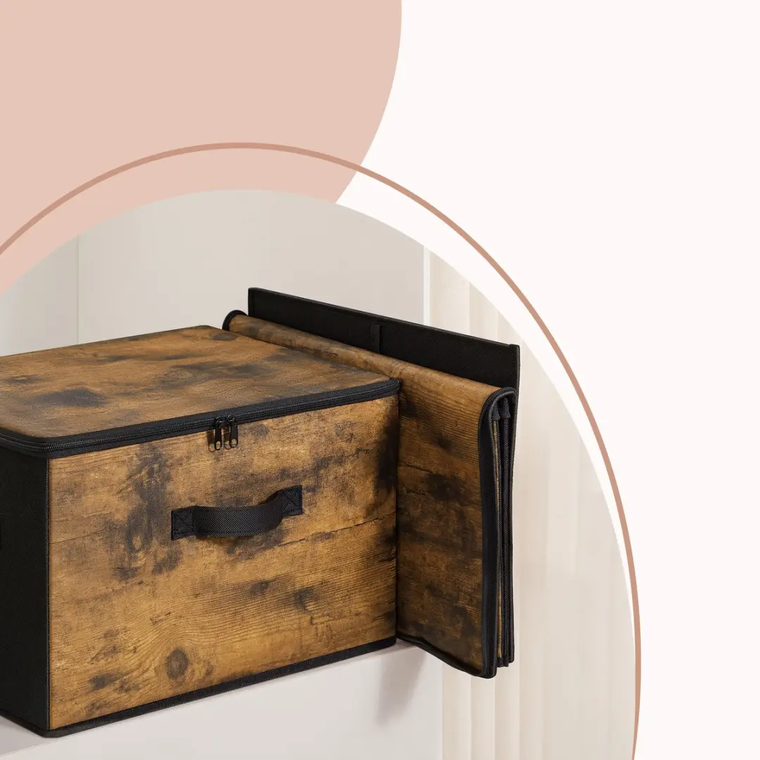 Songmics Opbergbox RYZ103B01 - 3-delig Vintagebruin - 30L
