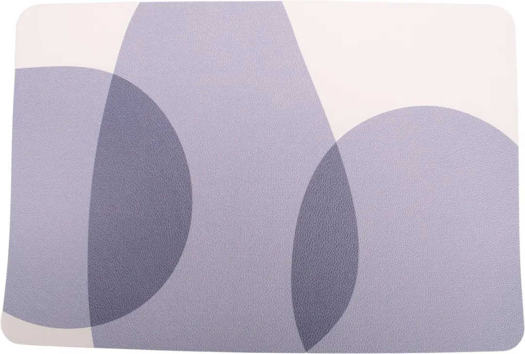 Kade 171 Lederlook Placemats 6 Stuks - 45x30cm Wit/Bruin/Blauw