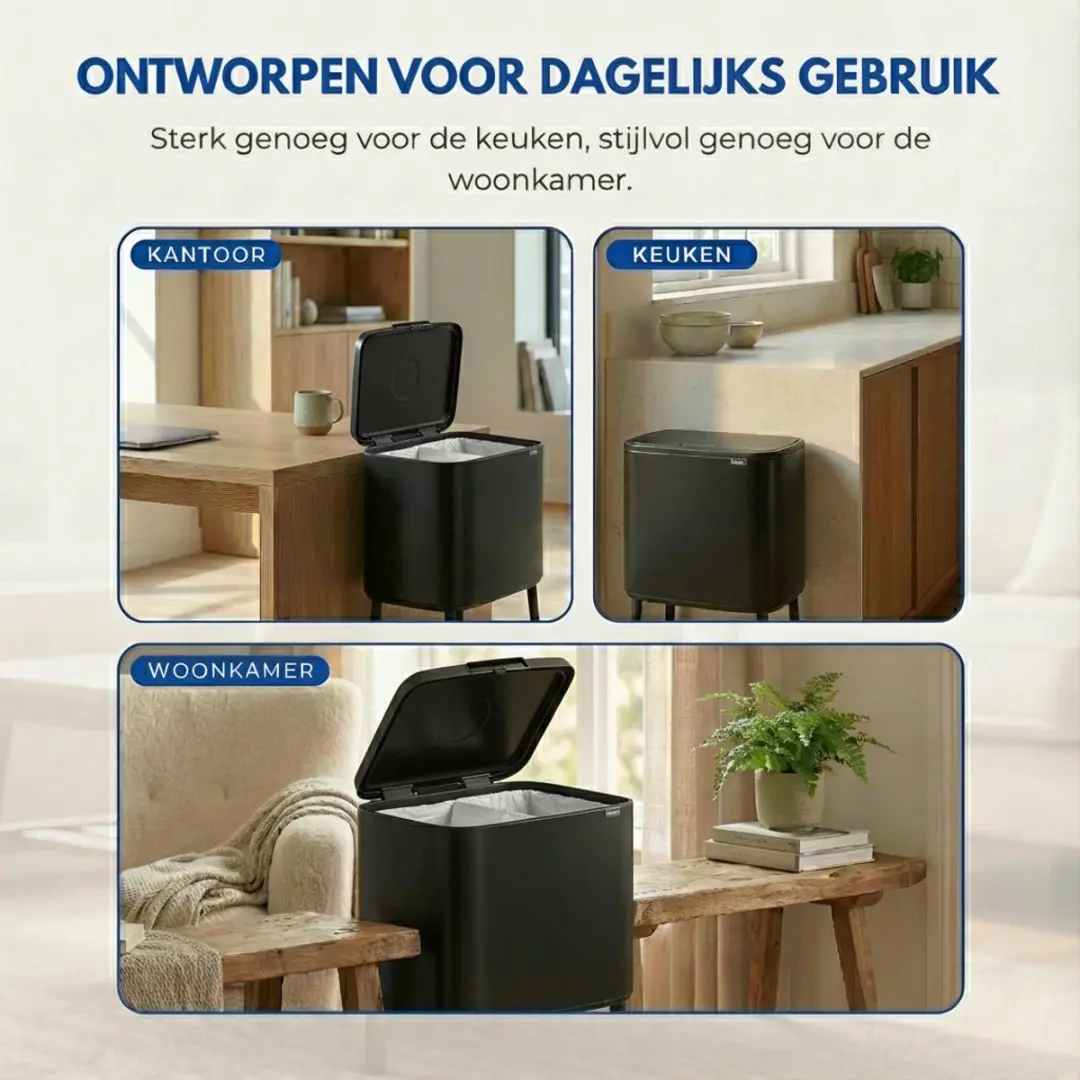 Simple Vuilniszakken 30L - 120 Stuks - Wit/ Groen
