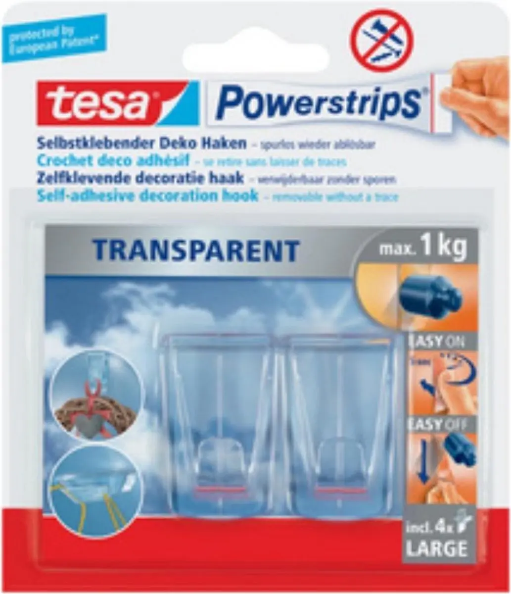 Tesa Deco Serie Zelfklevende Haken Groot