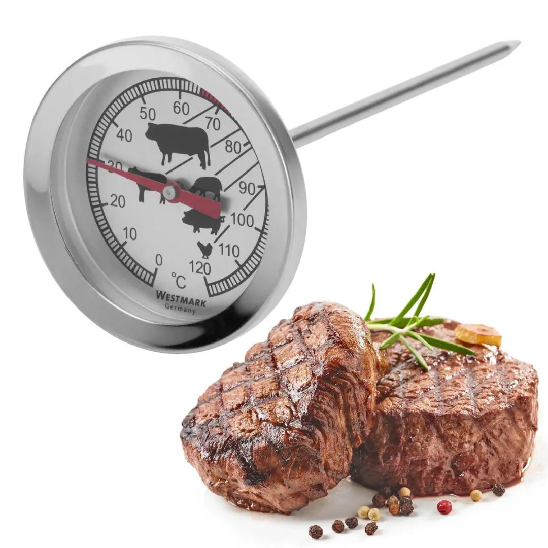 Westmark Braadthermometer - Zilver/rood