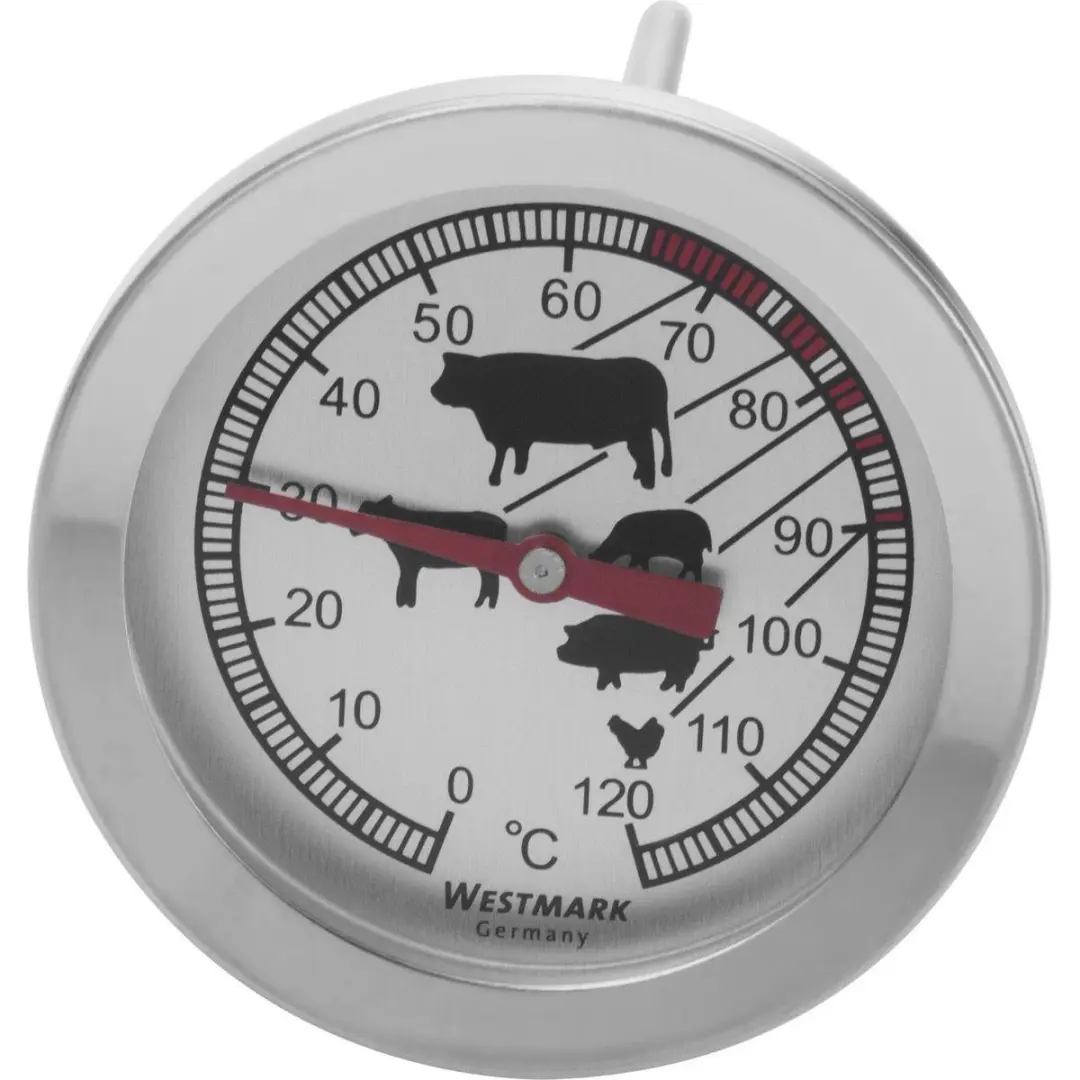 Westmark Braadthermometer - Zilver/rood