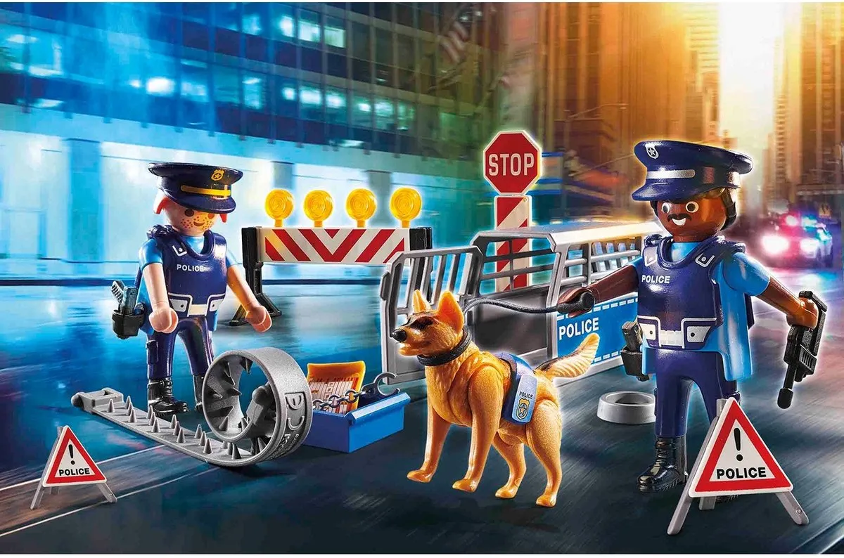 Playmobil City Action Roadblock 6878 - Multicolor