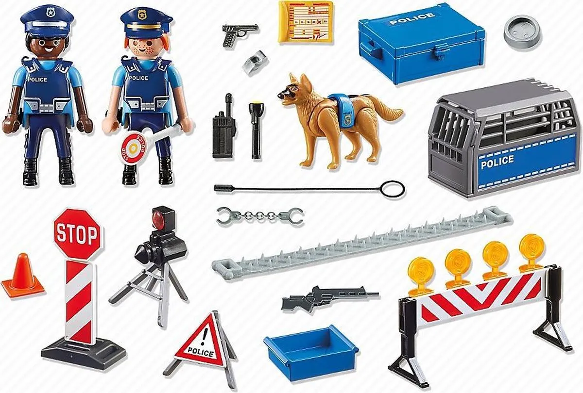 Playmobil City Action Roadblock 6878 - Multicolor - afbeelding 6 van 6