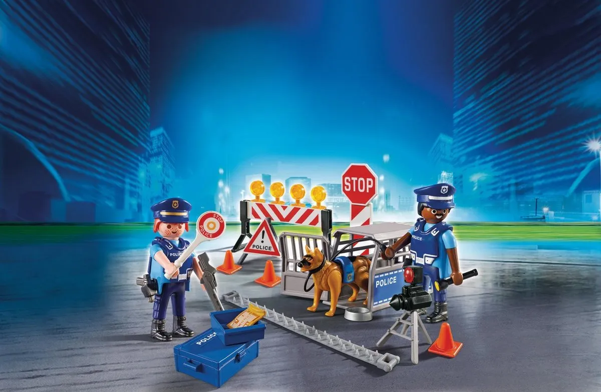 Playmobil City Action Roadblock 6878 - Multicolor