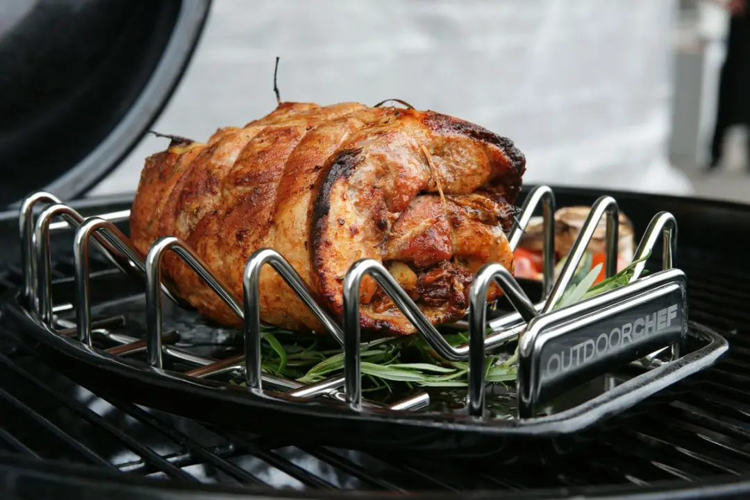 OutdoorChef Universeel Vleesrek 18.212.58 - Zilver/Zwart