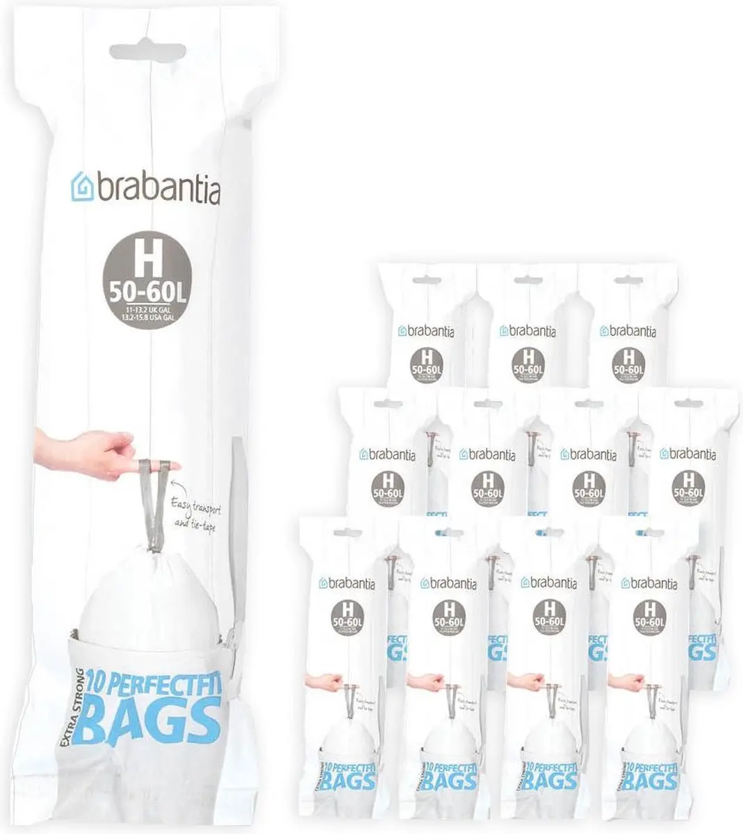 Brabantia PerfectFit Vuilniszakken Code H 60L