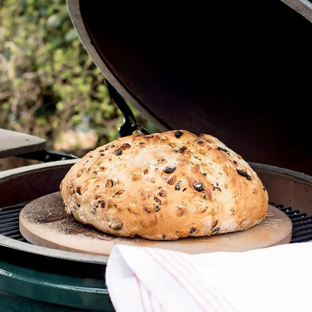 Big Green Egg Pizzasteen L 36cm - Crème - afbeelding 6 van 6
