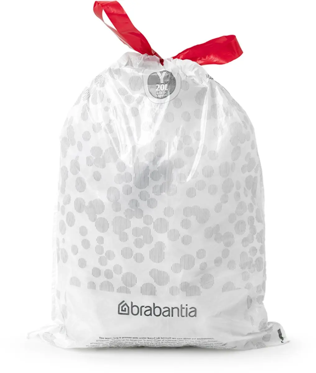 Brabantia Perfect Fit Afvalzakken 20L - 240 Stuks (12x20) - Wit - afbeelding 3 van 4