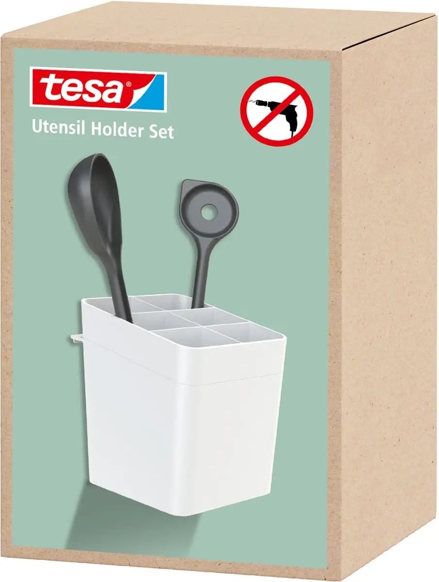 Tesa Keukenaccessoires Houder Zelfklevend