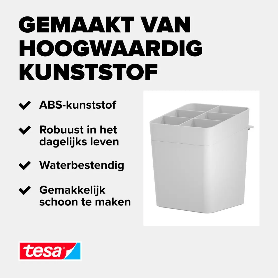 Tesa Keukenaccessoires Houder Zelfklevend - Wit