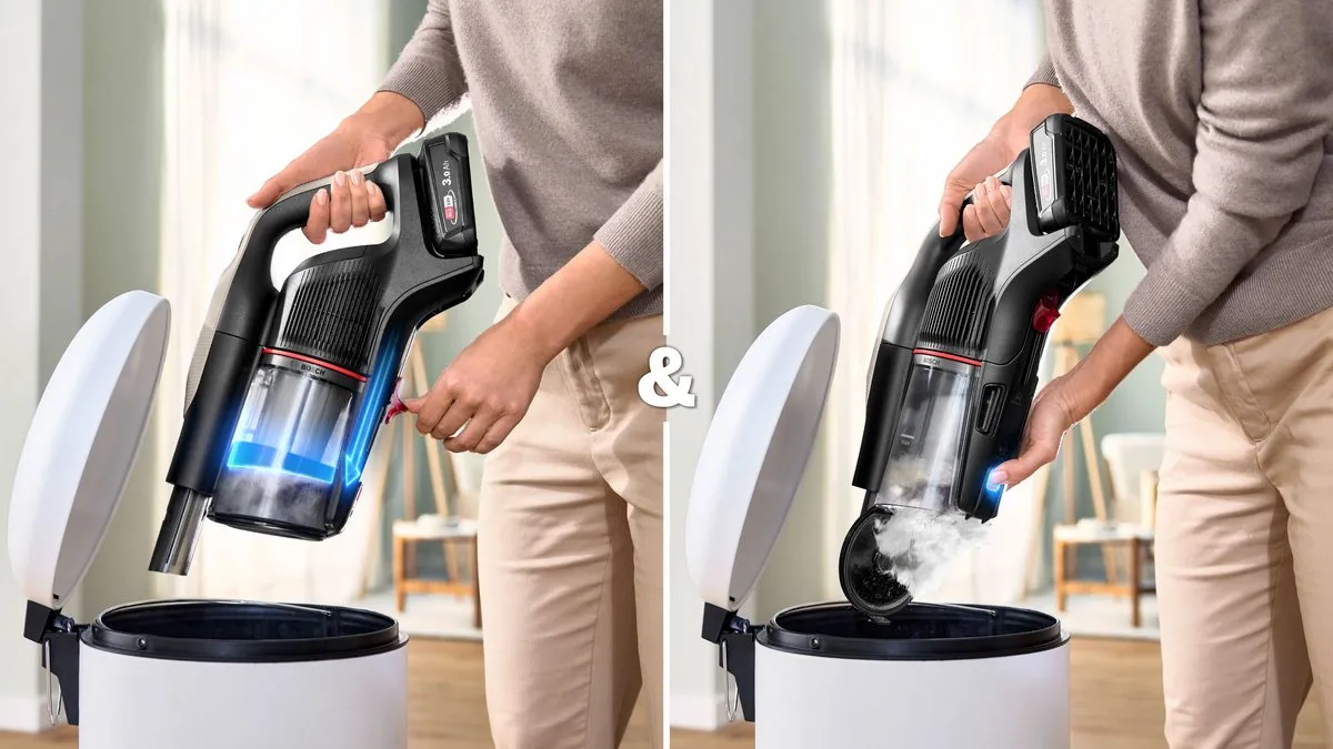 Bosch Unlimited 9 BCS931GAC Snoerloze Steelstofzuiger - Grijs/Zwart - afbeelding 3 van 6