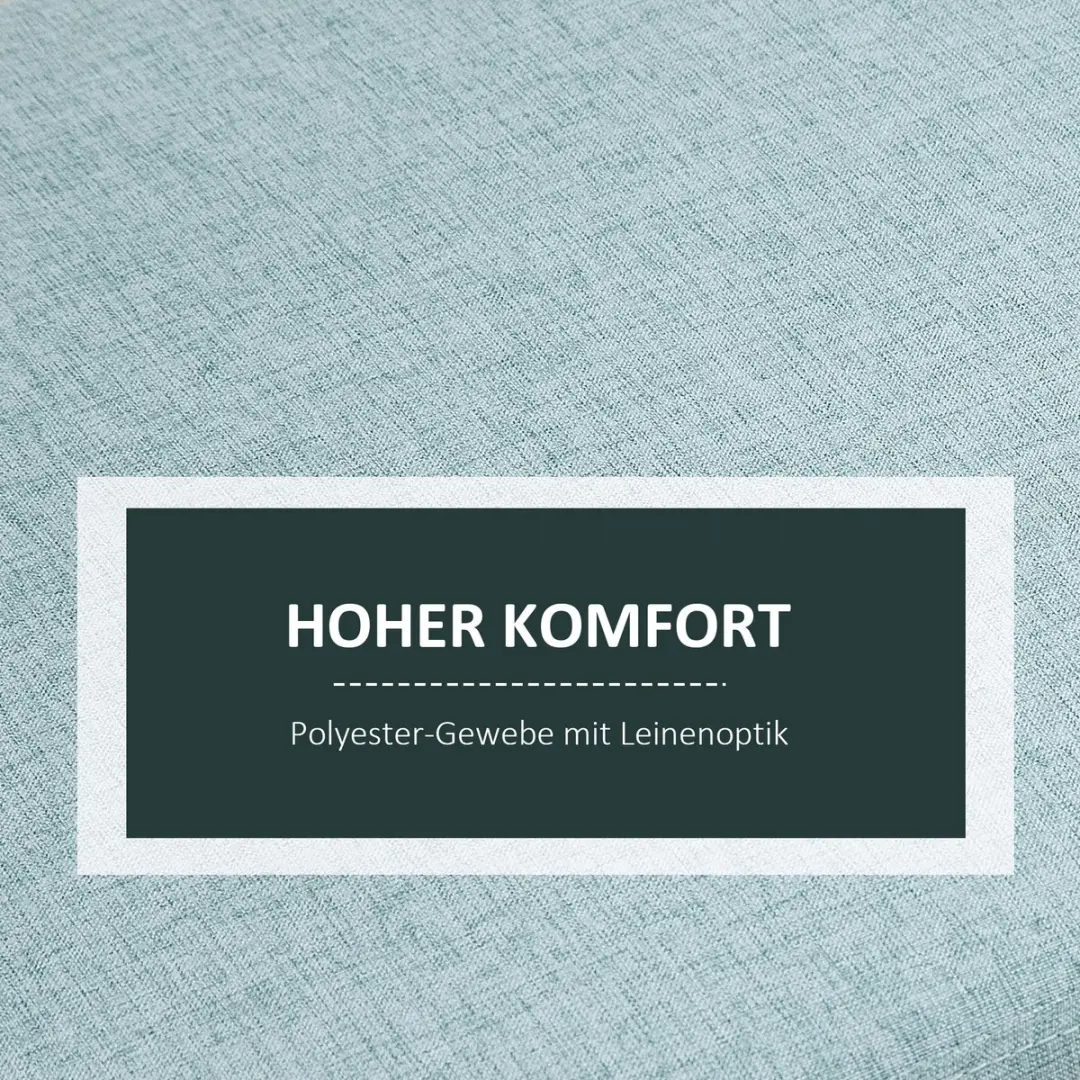 Homcom Sitzbank - 110x39x45cm - Groen