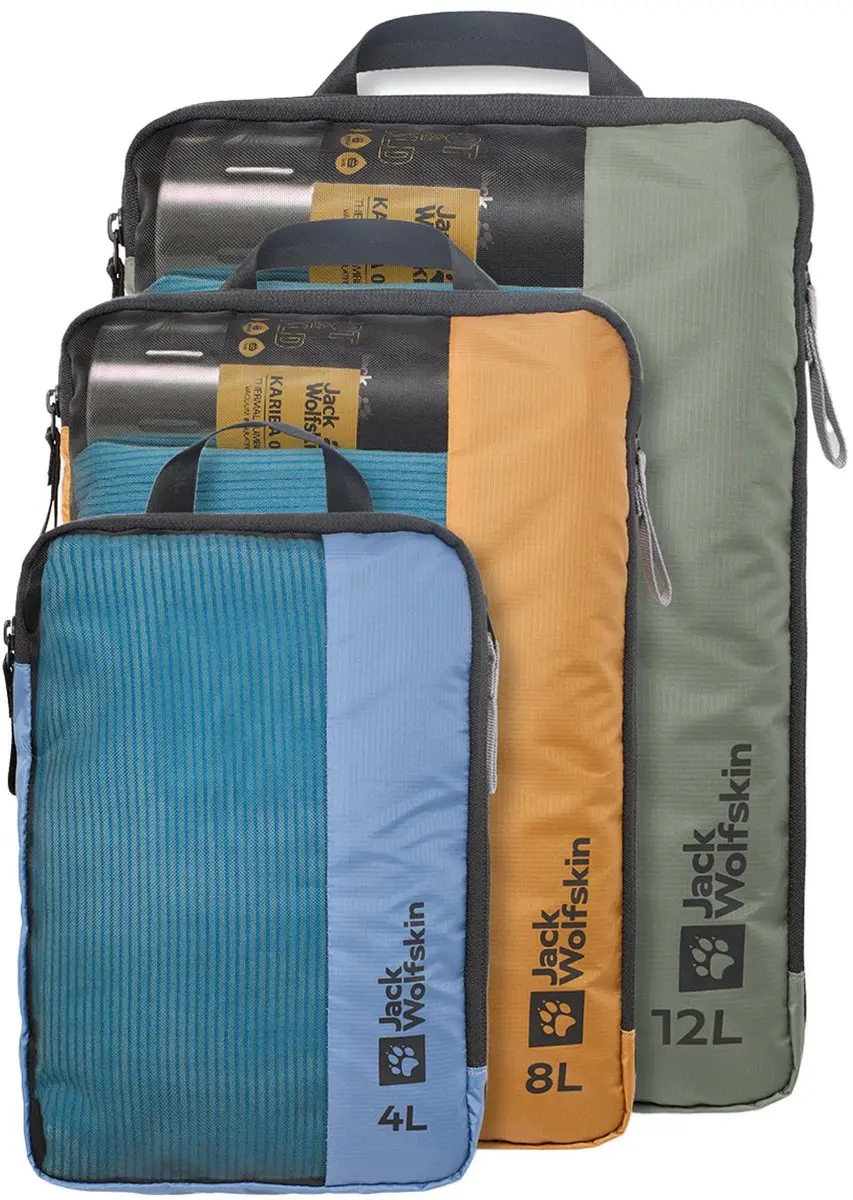 Jack Wolfskin Compressietassenset 3 stuks.
