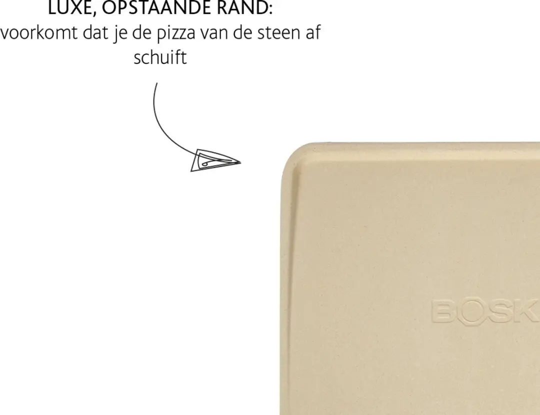 Boska Pizzasteen Deluxe Rechthoek 40x32cm - Cordieriet
