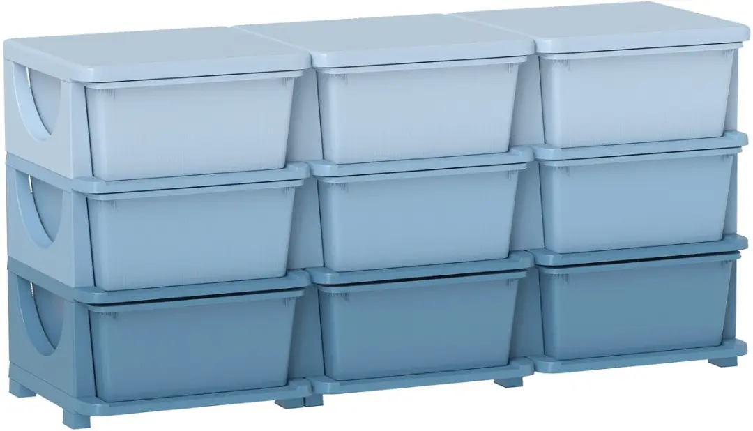 Homcom Kinderopbergbox Blauw