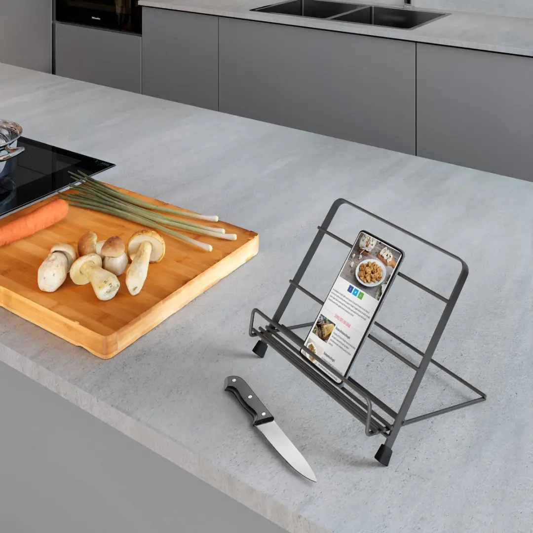 Metaltex Tabletstandaard & Kookboekenhouder 352918 - Zwart