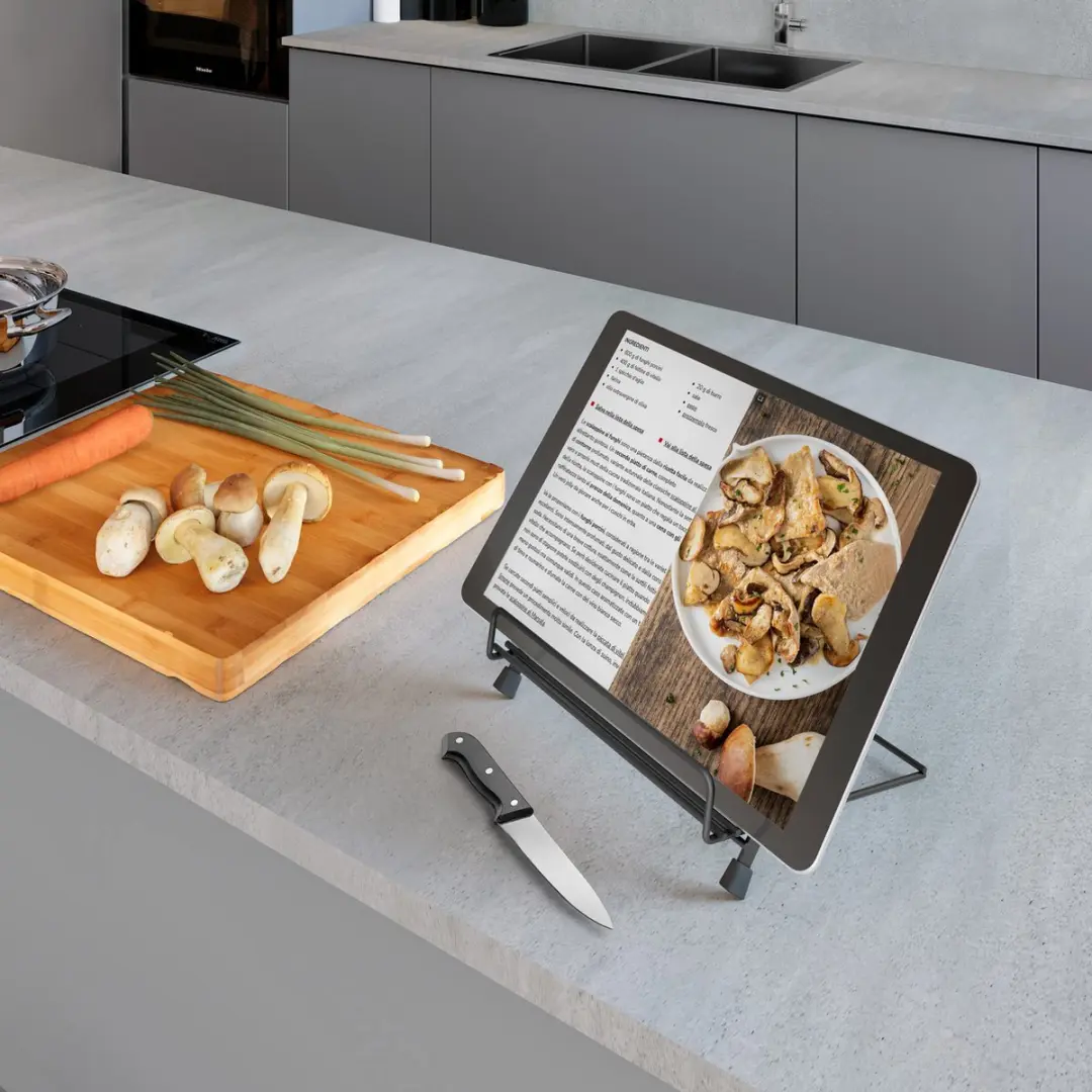Metaltex Tabletstandaard & Kookboekenhouder 352918 - Zwart