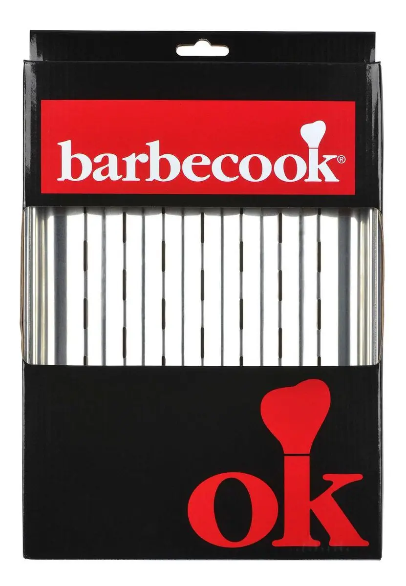 Barbecook Herbruikbare Grillpan RVS 34,5x24cm - Grijs