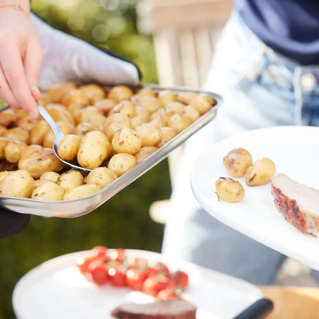 Barbecook Herbruikbare Grillpan RVS 34,5x24cm - Grijs