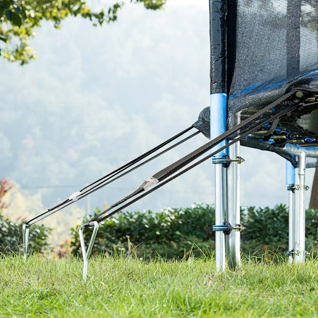 Monzana Grondankers 42,5cm - 4 Stuks met Spanbanden - Verzinkt Staal