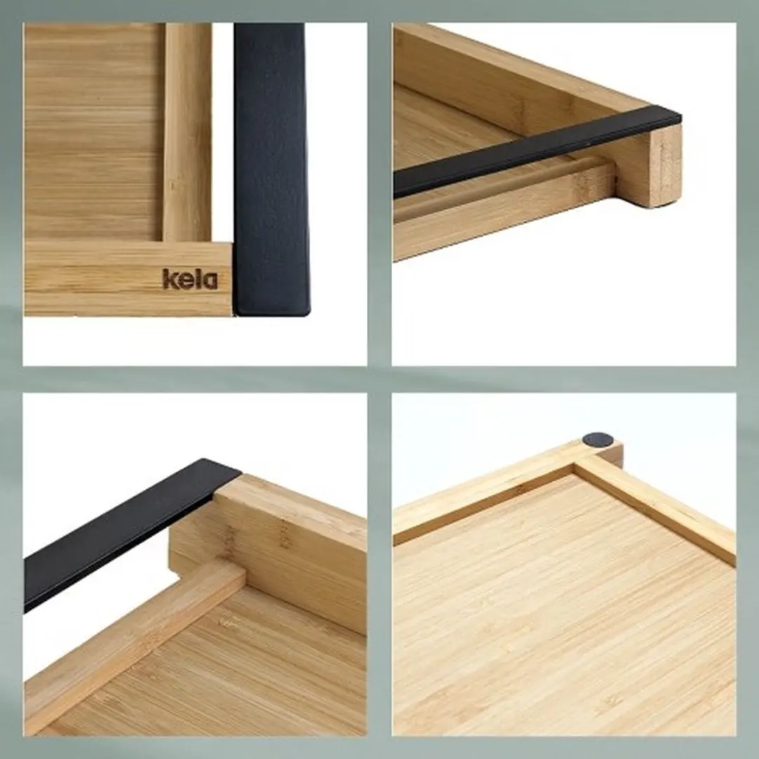 Kela Bamboe Kunststof Dienblad 43x27,5x4cm - Bruin