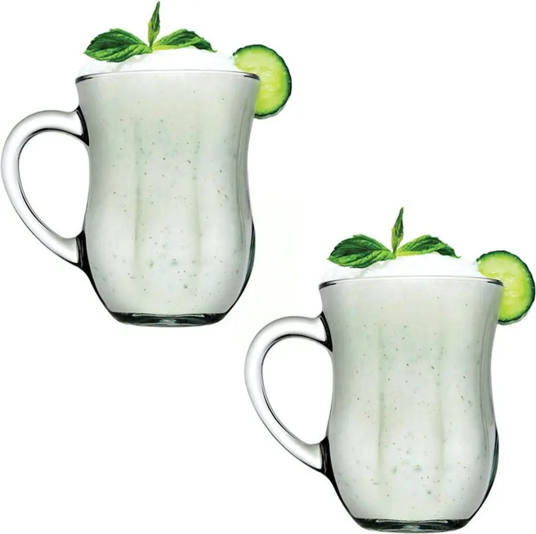 Pasabahce Ayran Glazen Set - 2x 350ml - 12cm