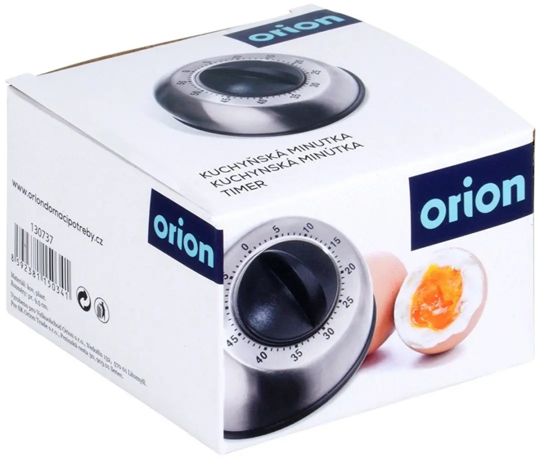 Orion Mechanische Keukentimer - Roestvrij Staal Zwart