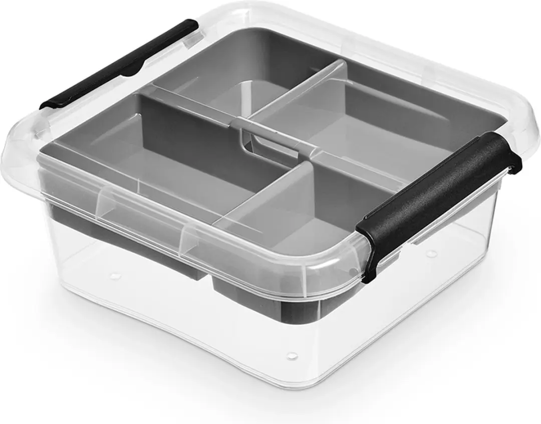 Orplast Opbergbox Sorteerbak 2L - 5 Vakken - Transparant