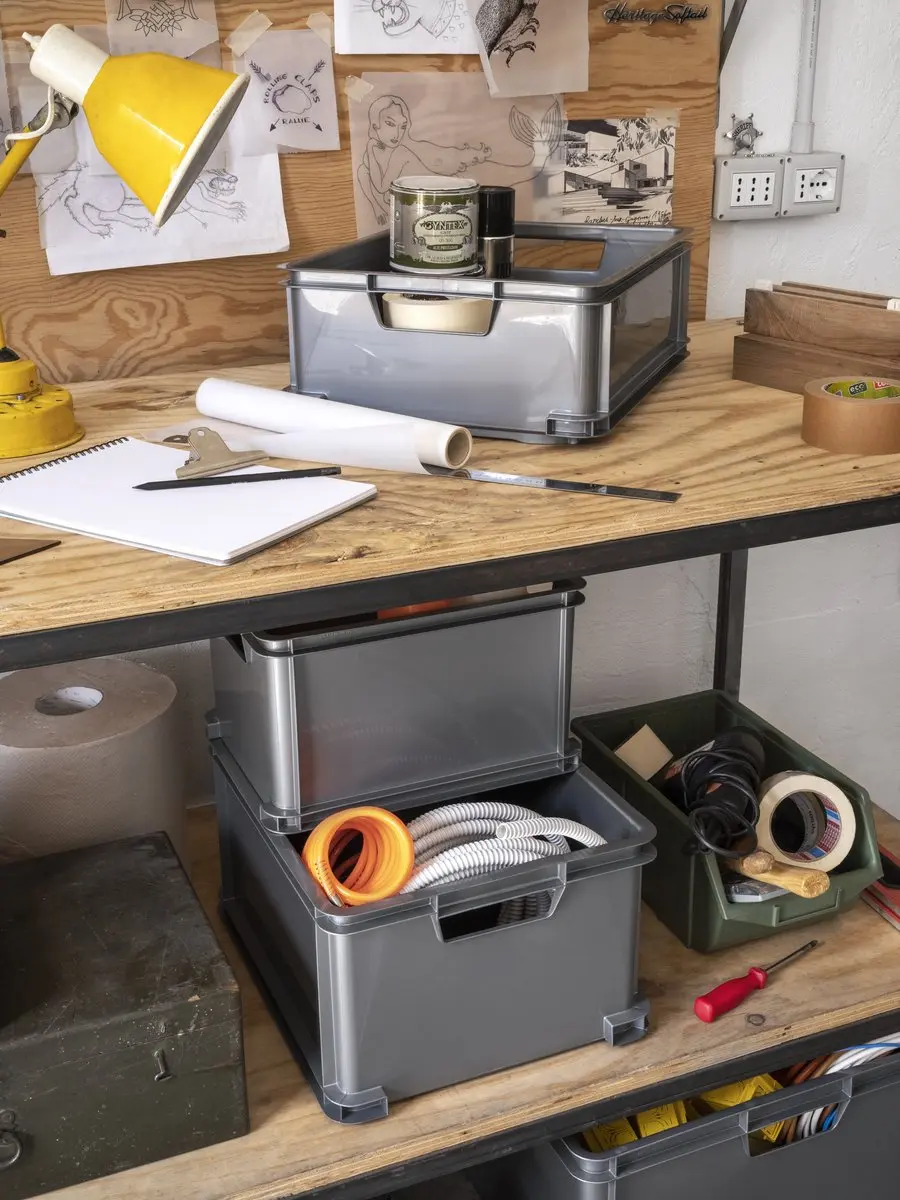 Curver Unibox Classic Opbergbox XL 60L - Grijs