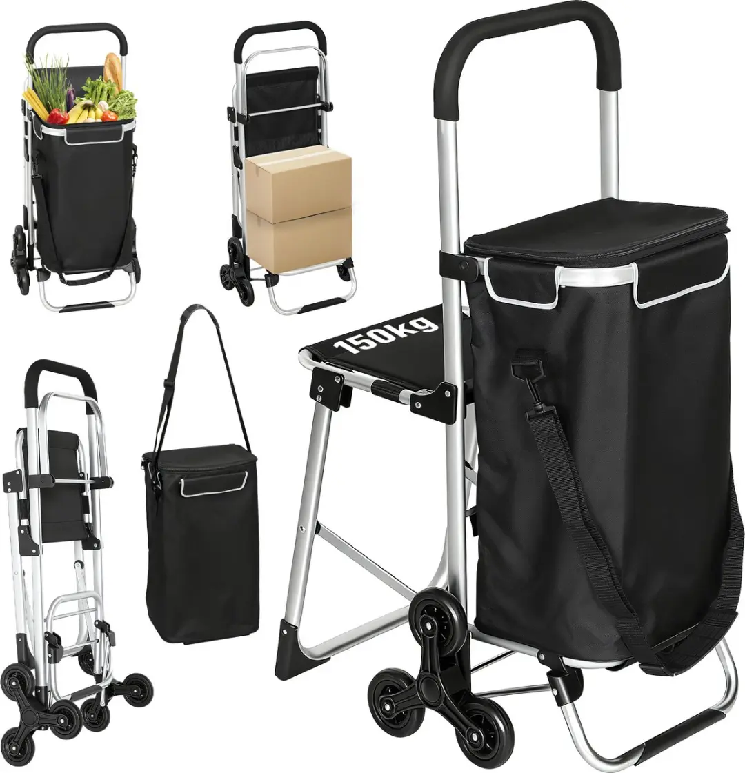 Homcom Winkelwagen 3-in-1