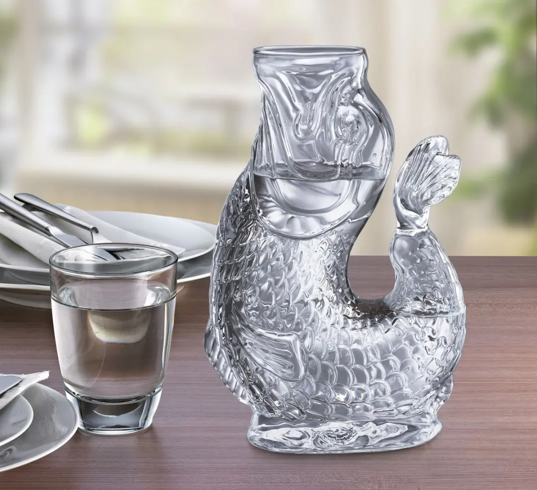 Cilio Nemo Waterkaraf - Visvorm - 1 liter - Transparant