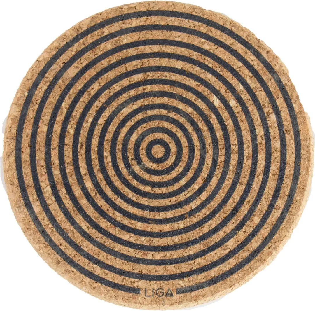 Liga Orbit Onderzetter - 4 Stuks Kurk Beige