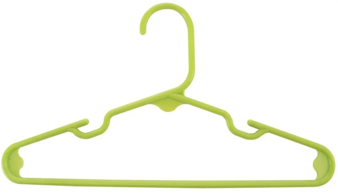 Orion Kinderkleding Hanger Set 5 Stuks - Wit/ Groen - afbeelding 6 van 6
