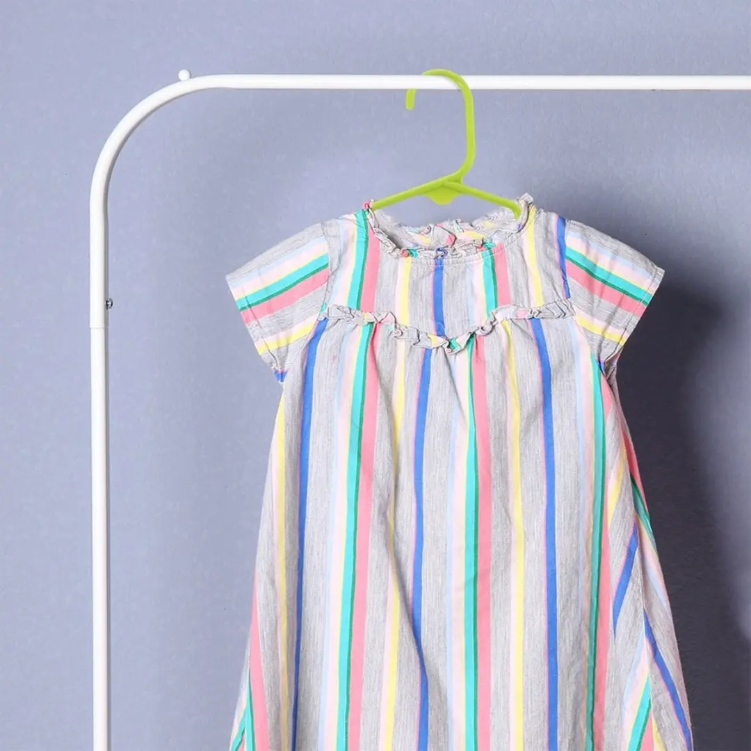 Orion Kinderkleding Hanger Set 5 Stuks - Wit/ Groen