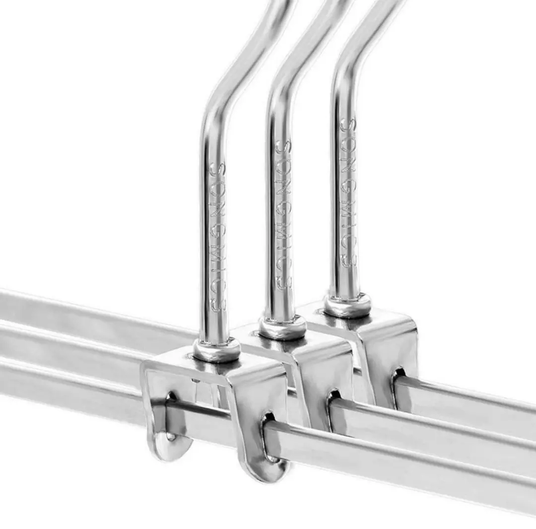 Songmics Nancy Broekhanger Set 20 Stuks - Zilver/Zwart