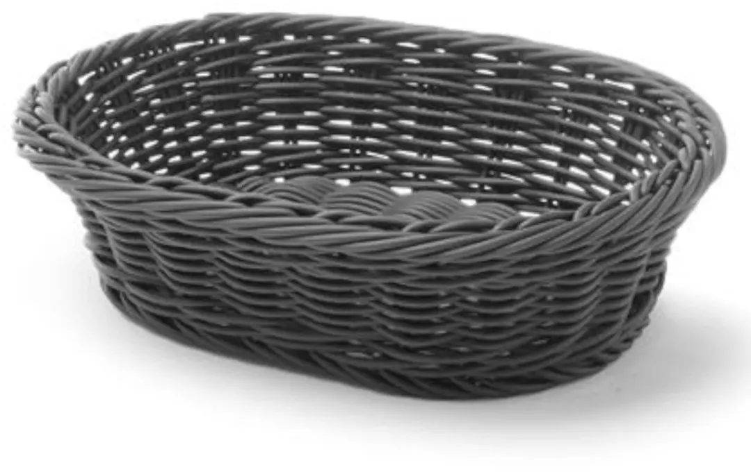 Hendi Ovale Broodmand - Zwart - 250x190x65mm