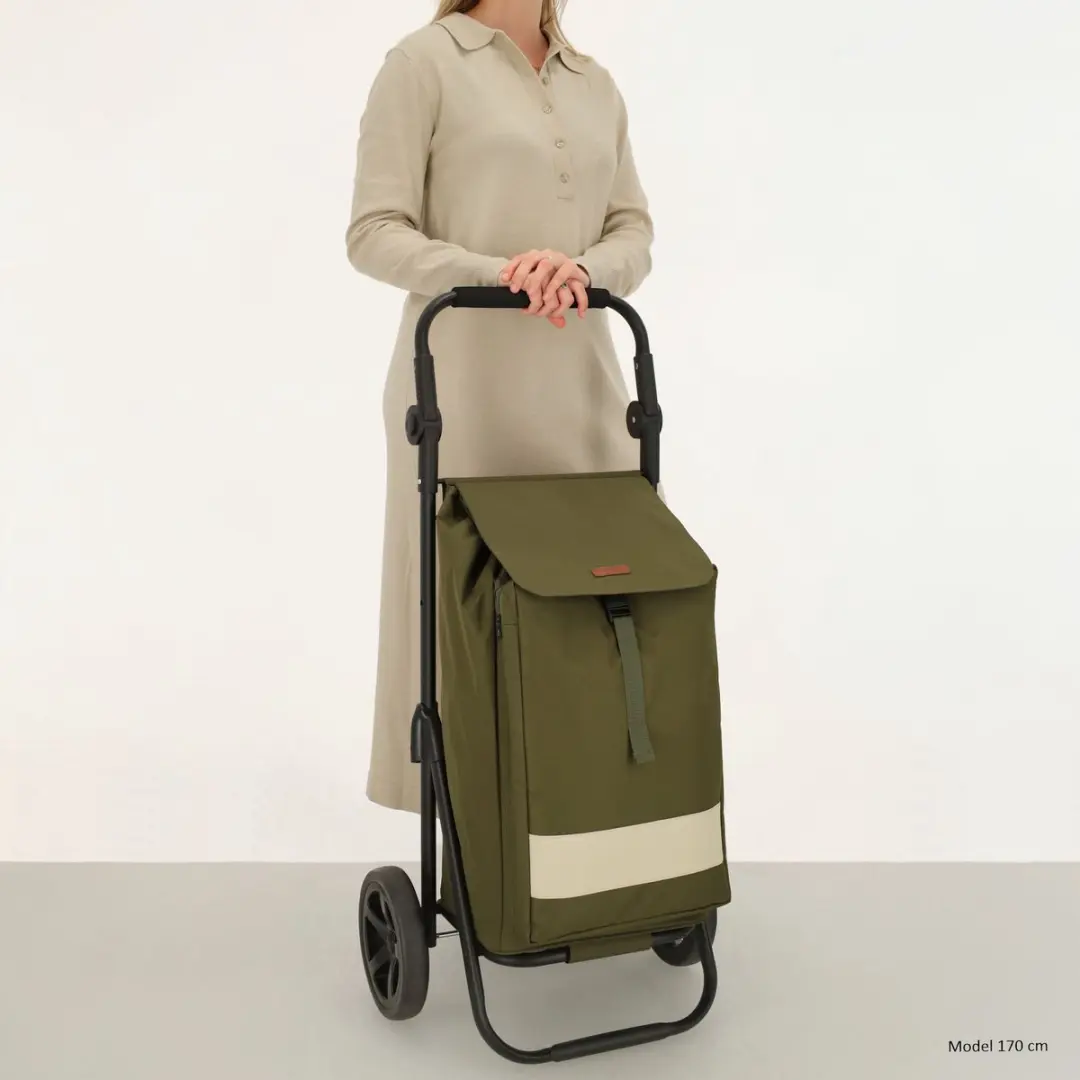 Beagles Shop & Go Boodschappenkar 24592029 - Olijfgroen - afbeelding 6 van 6