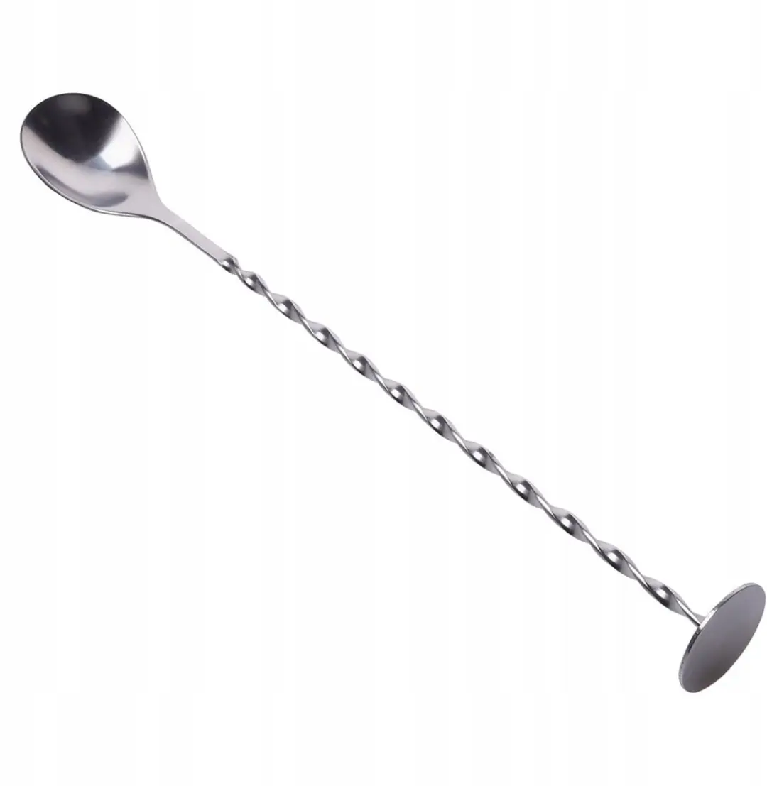 Lange Barlepel RVS - Voor Cocktails & Koffie - 28 cm