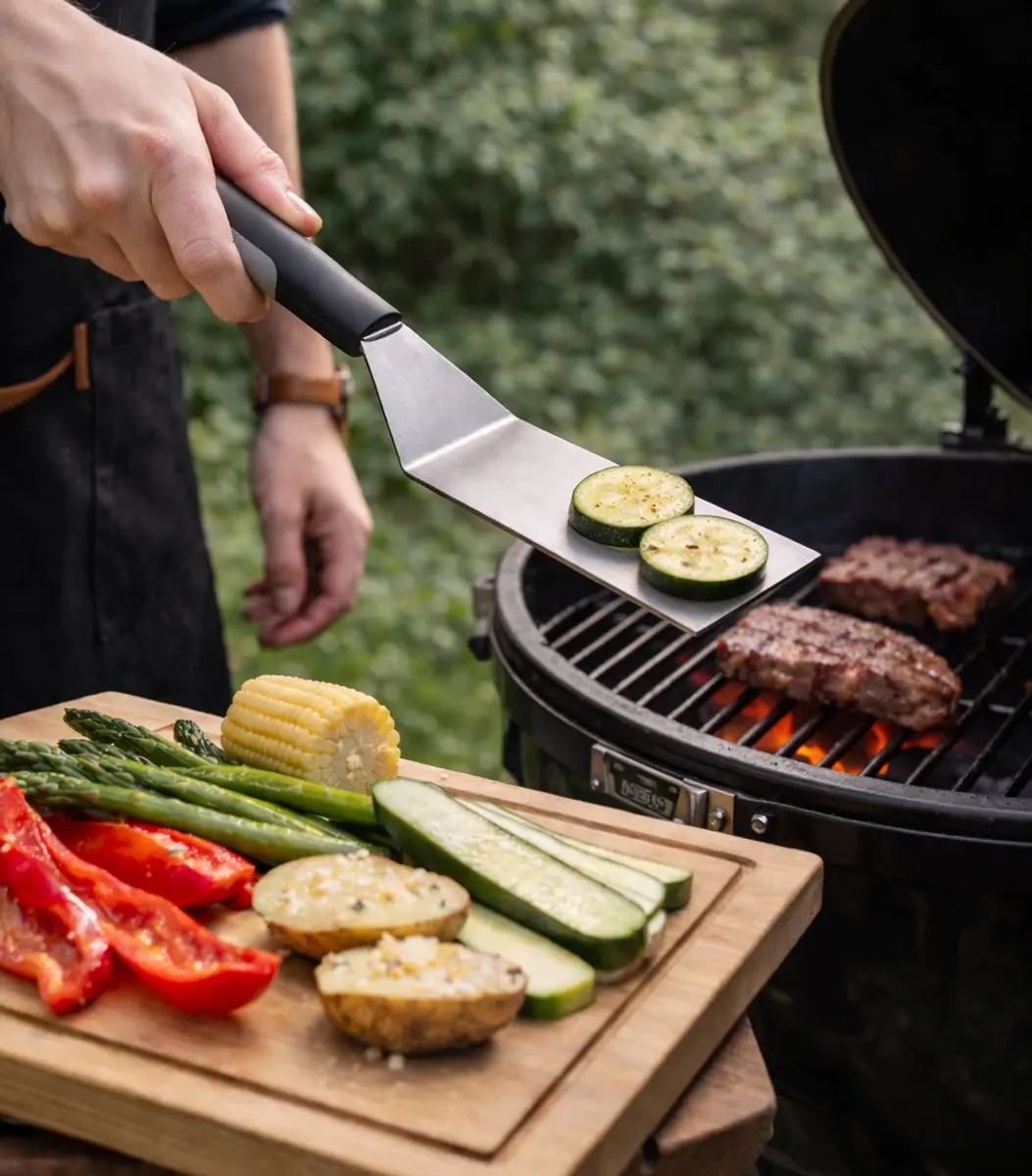 Cookinglife Hamburgerset - Smashpers & BBQ Spatel - 3-delig